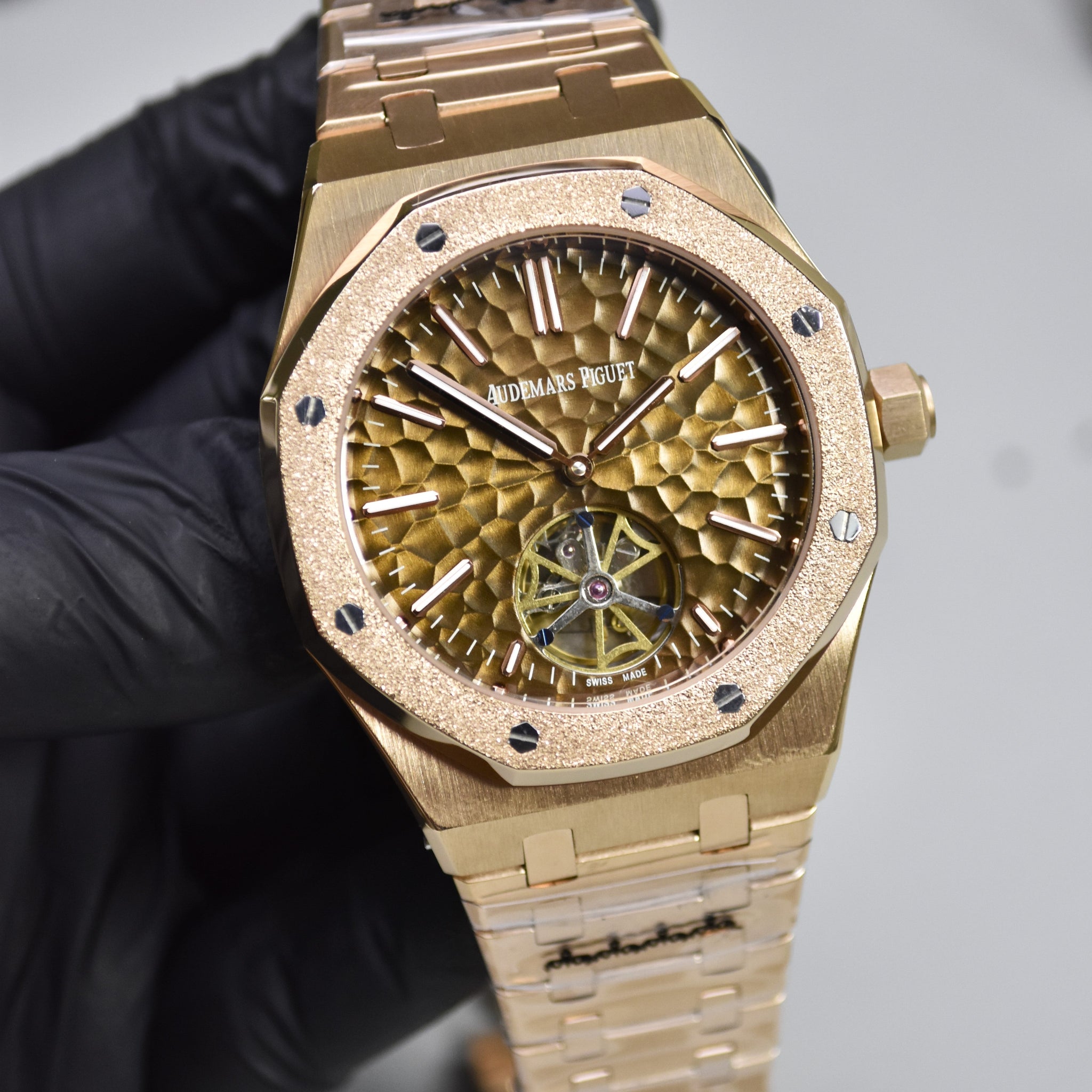 ROYAL OAK AUTO PENDULUM CHAIN ROSE FROSTED BROWN