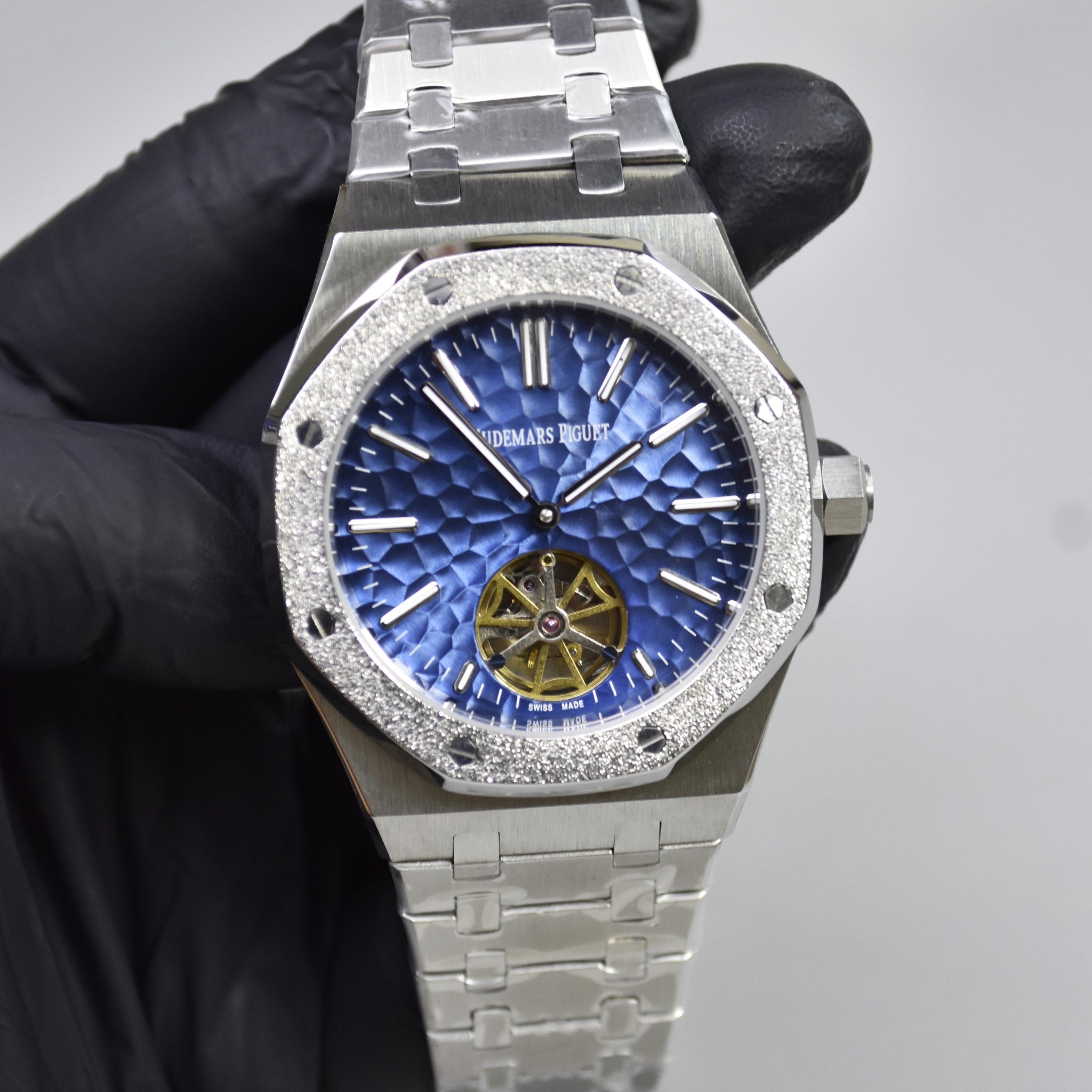 ROYAL OAK AUTO PENDULUM CHAIN SILVER FROSTED BLUE