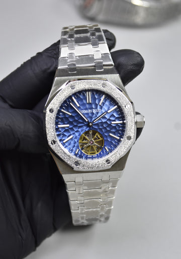 ROYAL OAK AUTO PENDULUM CHAIN SILVER FROSTED BLUE