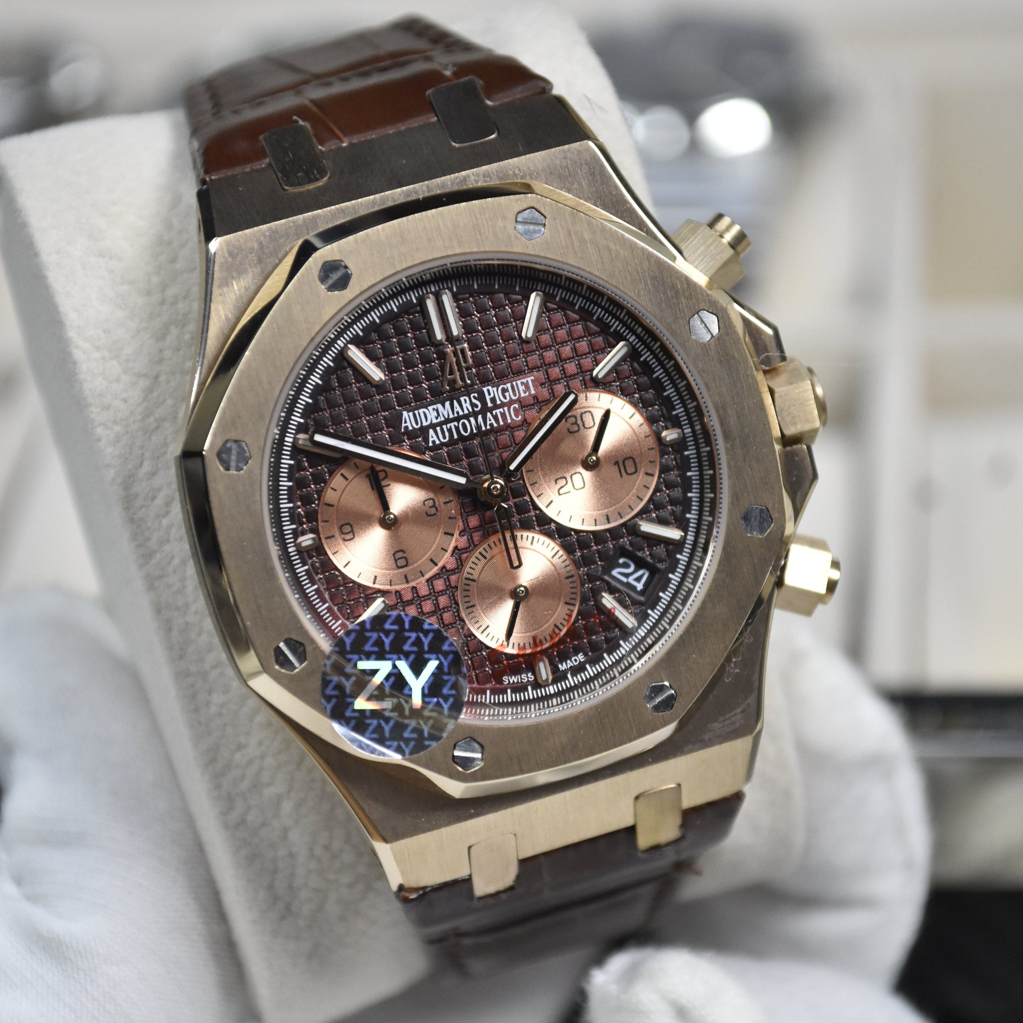 ROYAL OAK CHRONOGRAPH ROSE BROWN DAIL