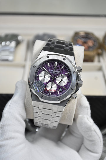 ROYAL OAK CHRONOGRAPH CHAIN PURPLE DAIL