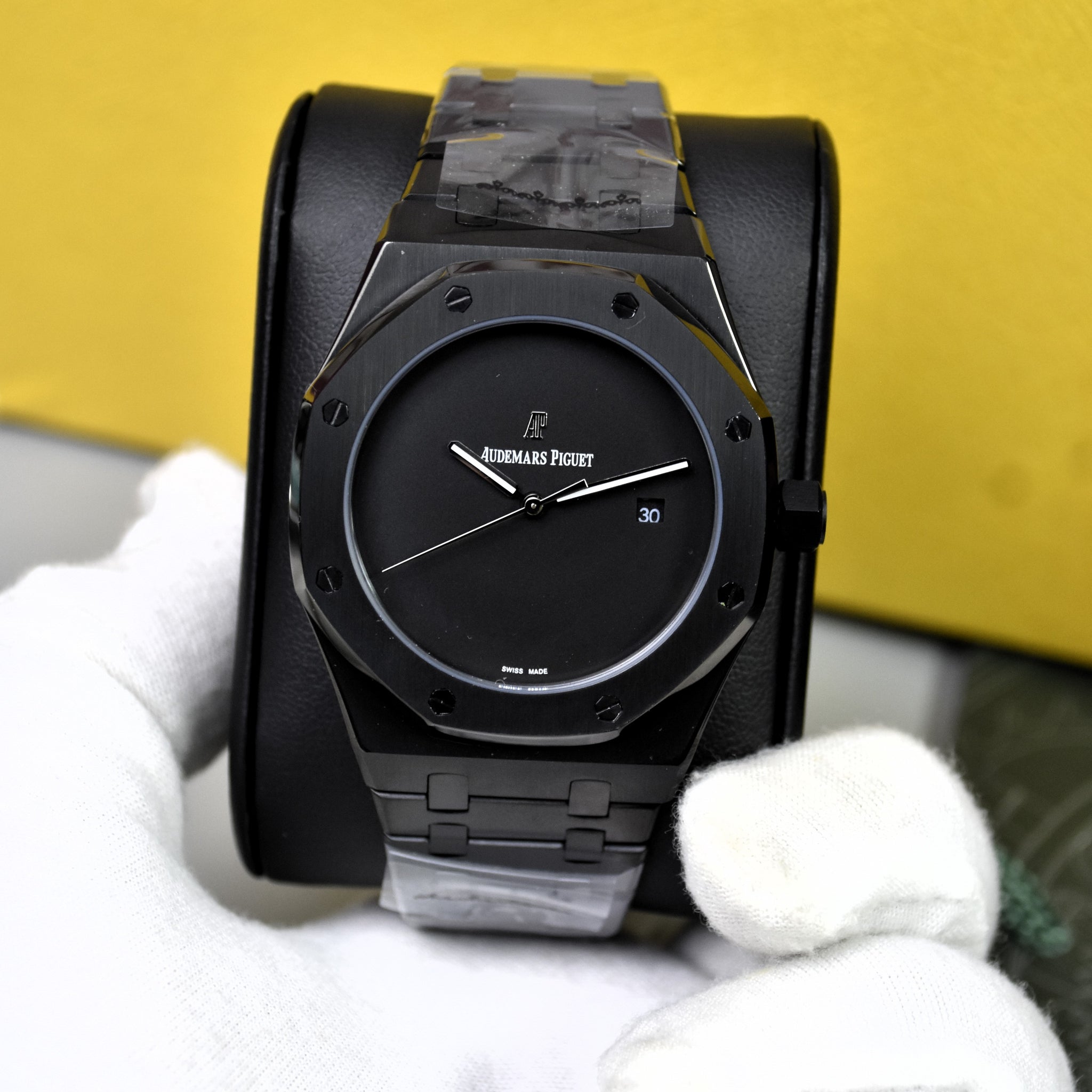 AP ROYAL OAK AUTO CHAIN ALL BLACK