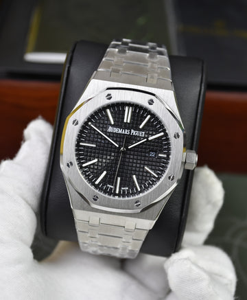 ROYAL OAK AUTO CHAIN SILVER BLACK DAIL