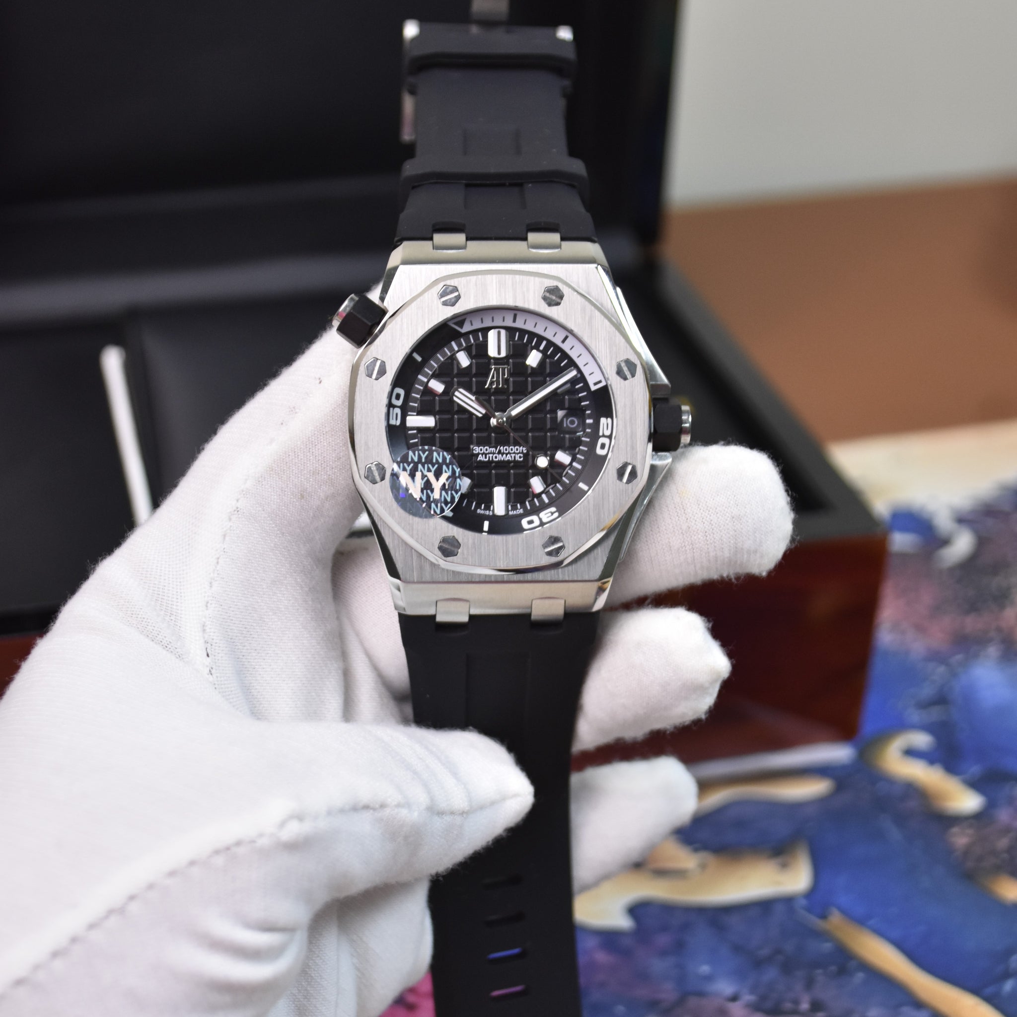 ROYAL OAK OFF SHORE AUTO SILVER BLACK