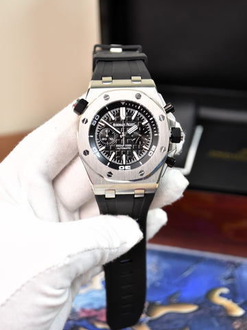 ROYAL OAK OFF SHORE CHRONO SILVER BLACK