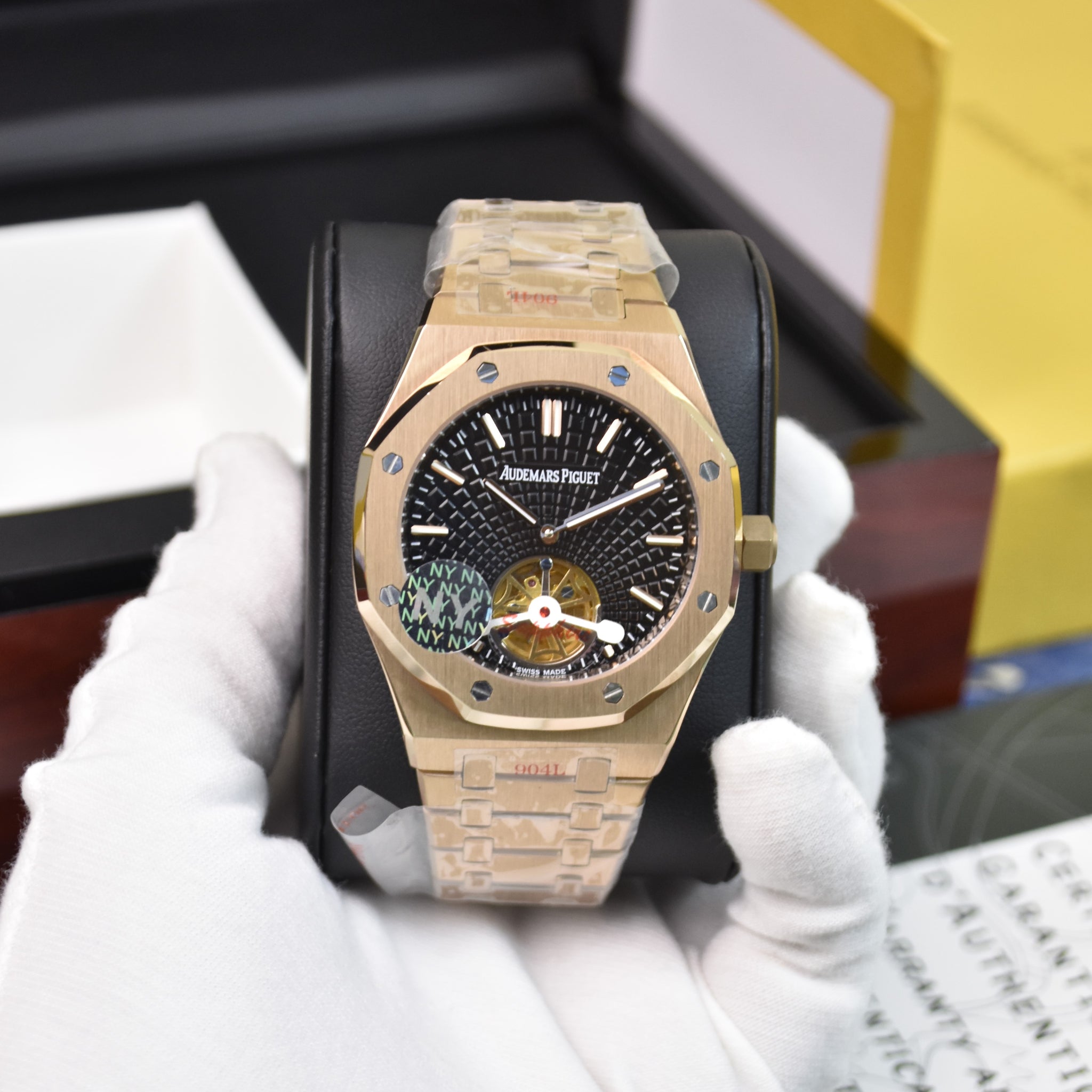 ROYAL OAK AUTO PENDULUM CHAIN ROSE BLACK