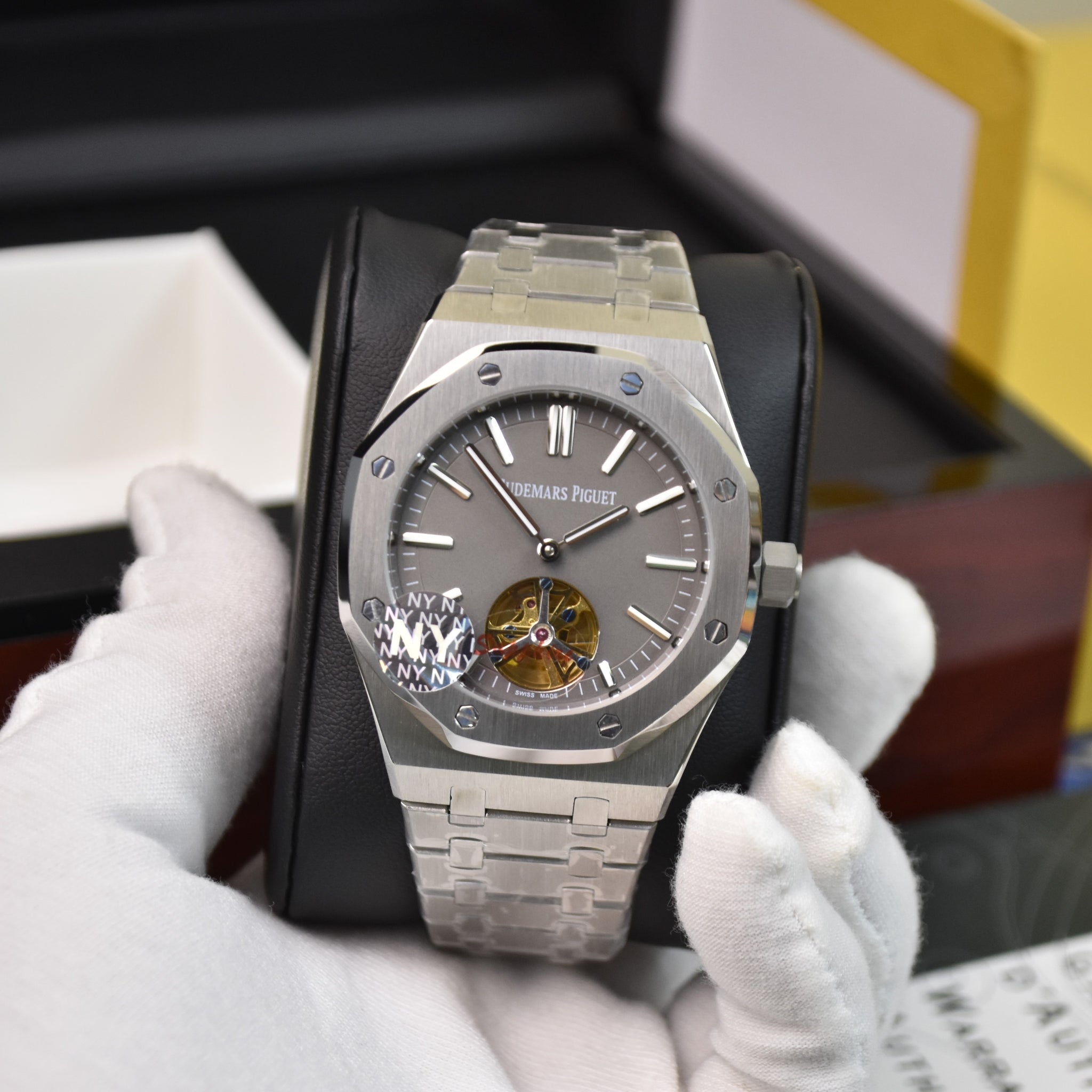 ROYAL OAK AUTO PENDULUM CHAIN SILVER GREY