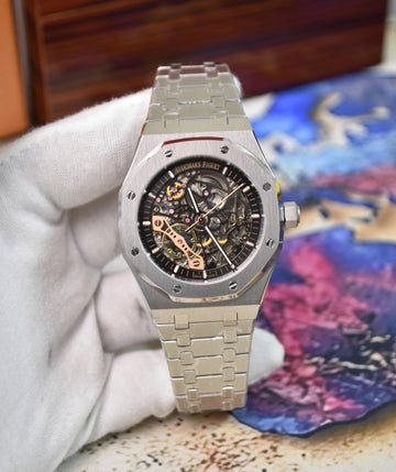 SKELETON AUTO CHAIN SILVER BLACK DAIL