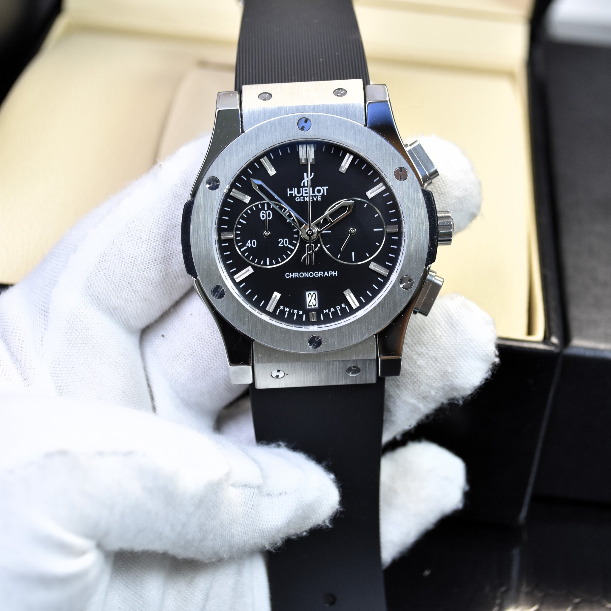 BIGBANG CHRONO PVC SILVER BLACK