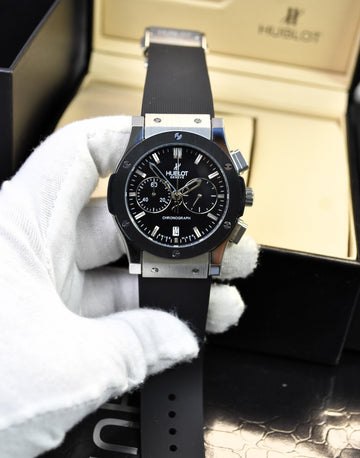 BIGBANG CHRONO PVC SILVER BLACK DAIL
