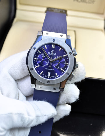 BIGBANG CHRONO PVC SILVER BLUE DAIL