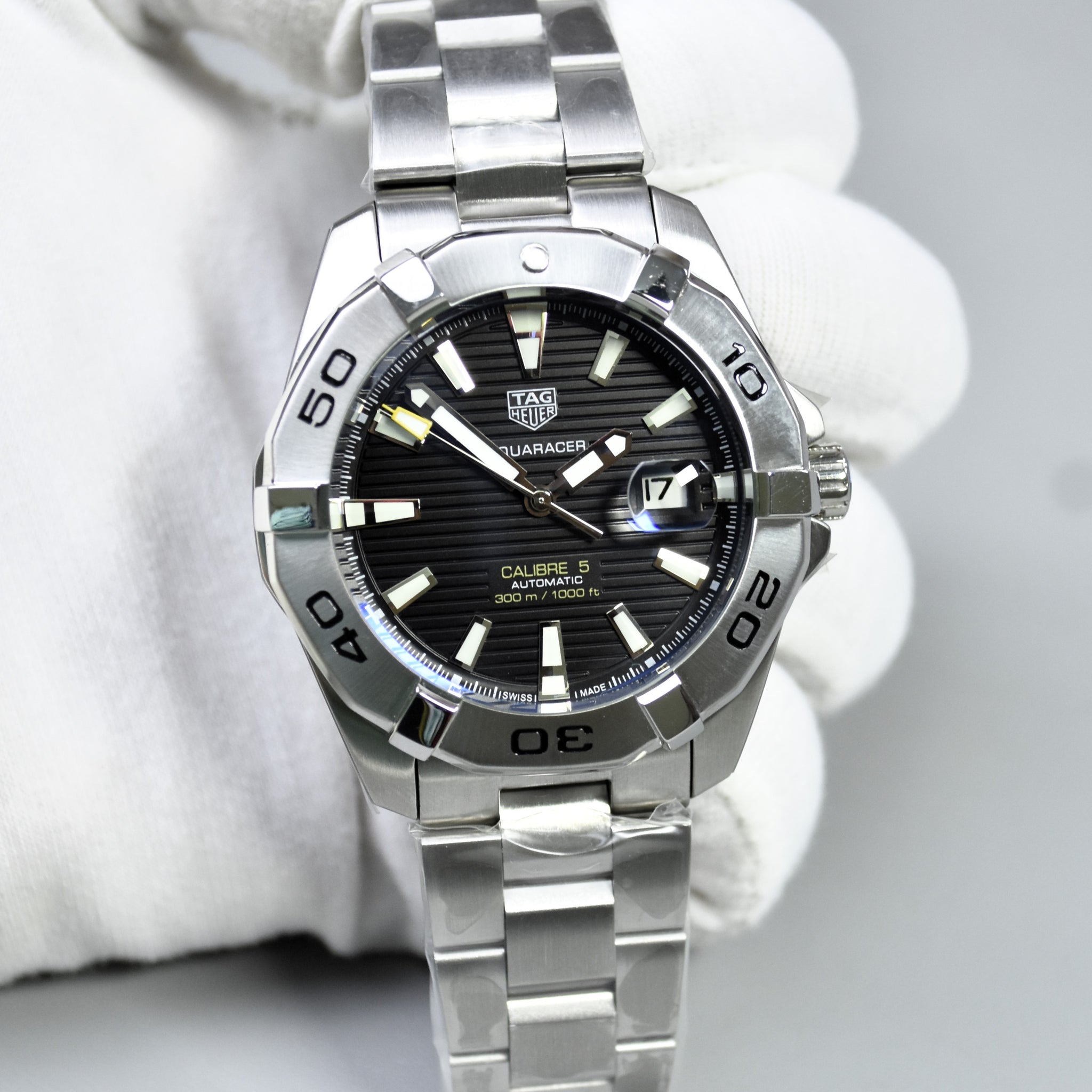 AQUARACER CALIBER 5 AUTO CHAIN SILVER BLACK DAIL