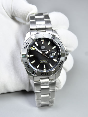 AQUARACER CALIBER 5 AUTO CHAIN SILVER BLACK DAIL