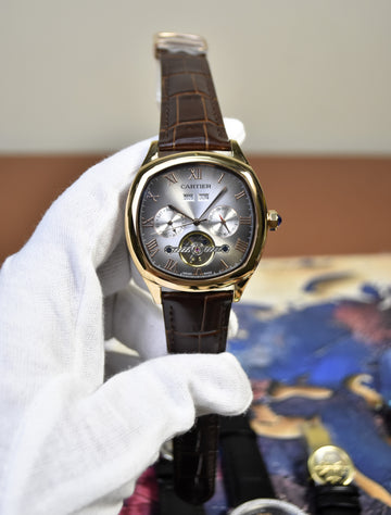 Century Tourbillion Auto RoseGold Grey Silver Dial