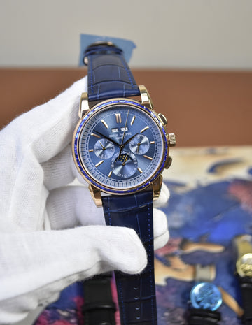 CENTURY AUTO BLUE STONES ROSE BLUE DIAL