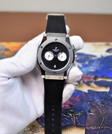 BIGBANG CHRONO PVC SILVER BLACK DIAL