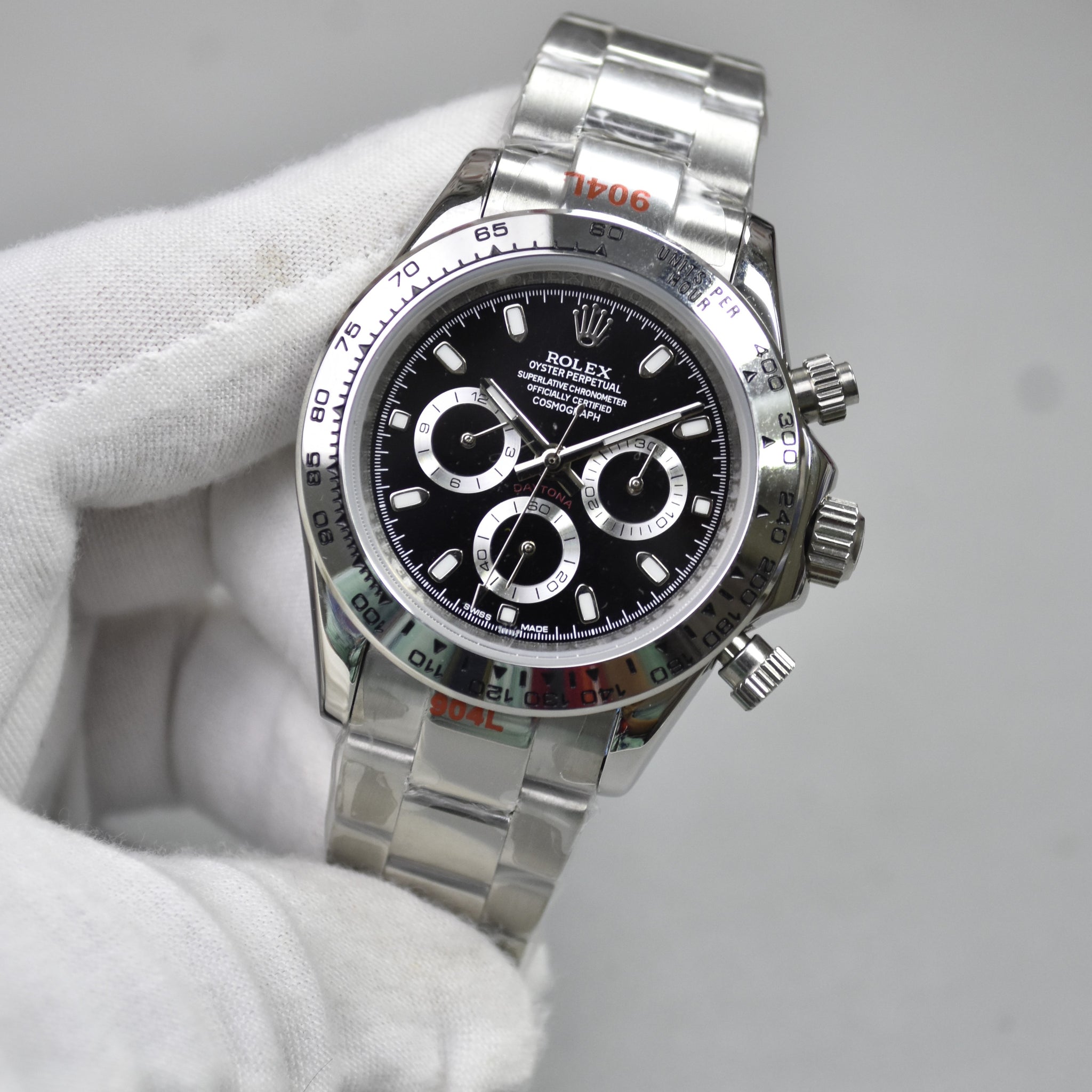 DAYTONA OYESTER AUTO SILVER BLACK DAIL