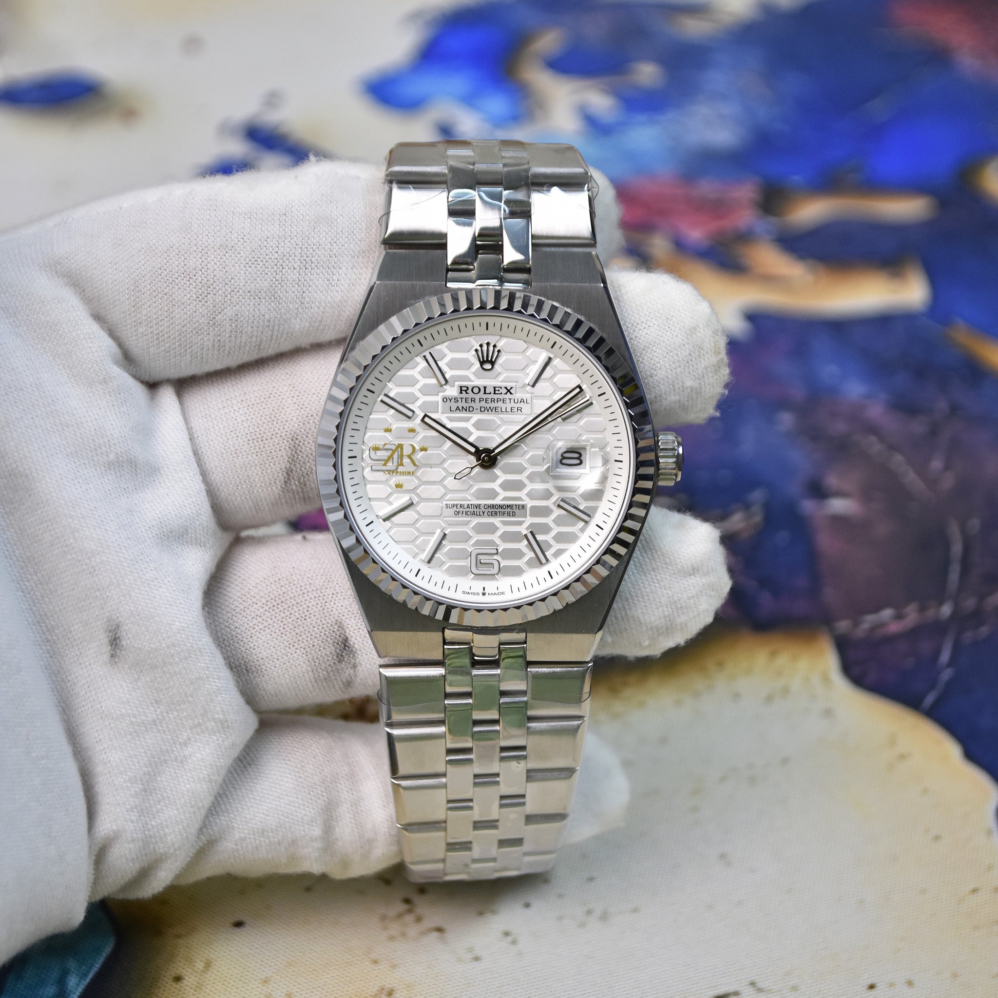 Land Dweller Chain Silver White Dial