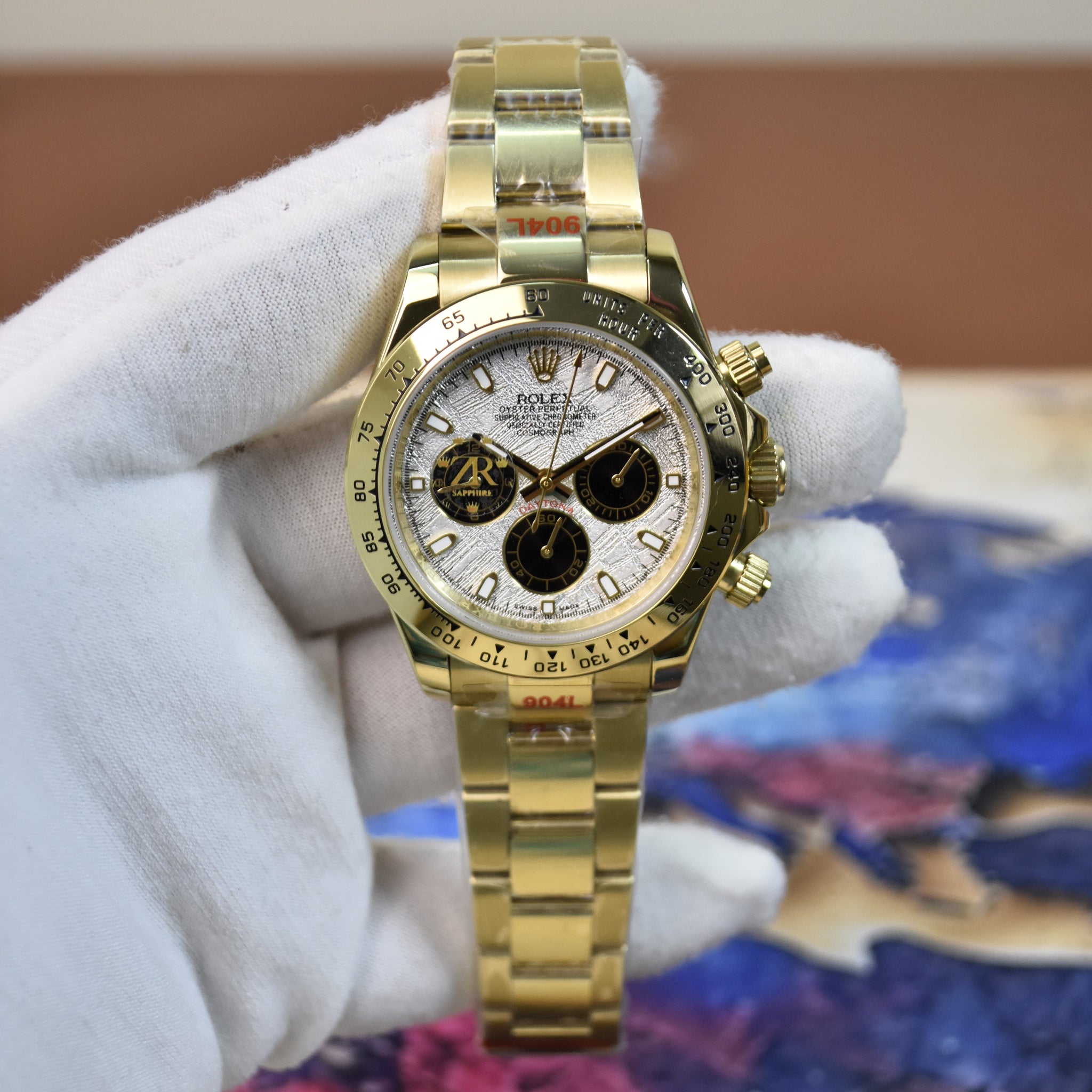 DAYTONA OYESTER AUTO GOLD WHITE DIAL