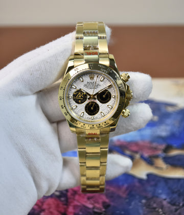 DAYTONA OYESTER AUTO GOLD WHITE DIAL