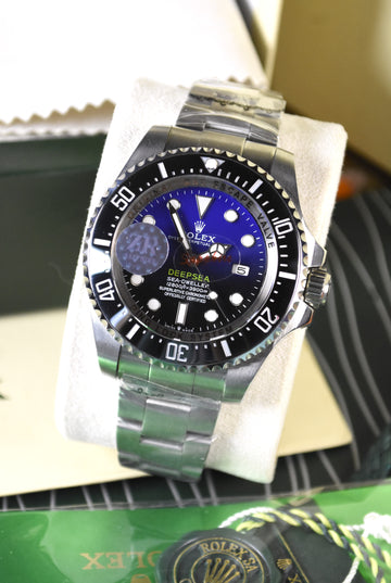 DEEPSEA AUTO CHAIN SILVER BLUE DOUBLE SHADE DAIL