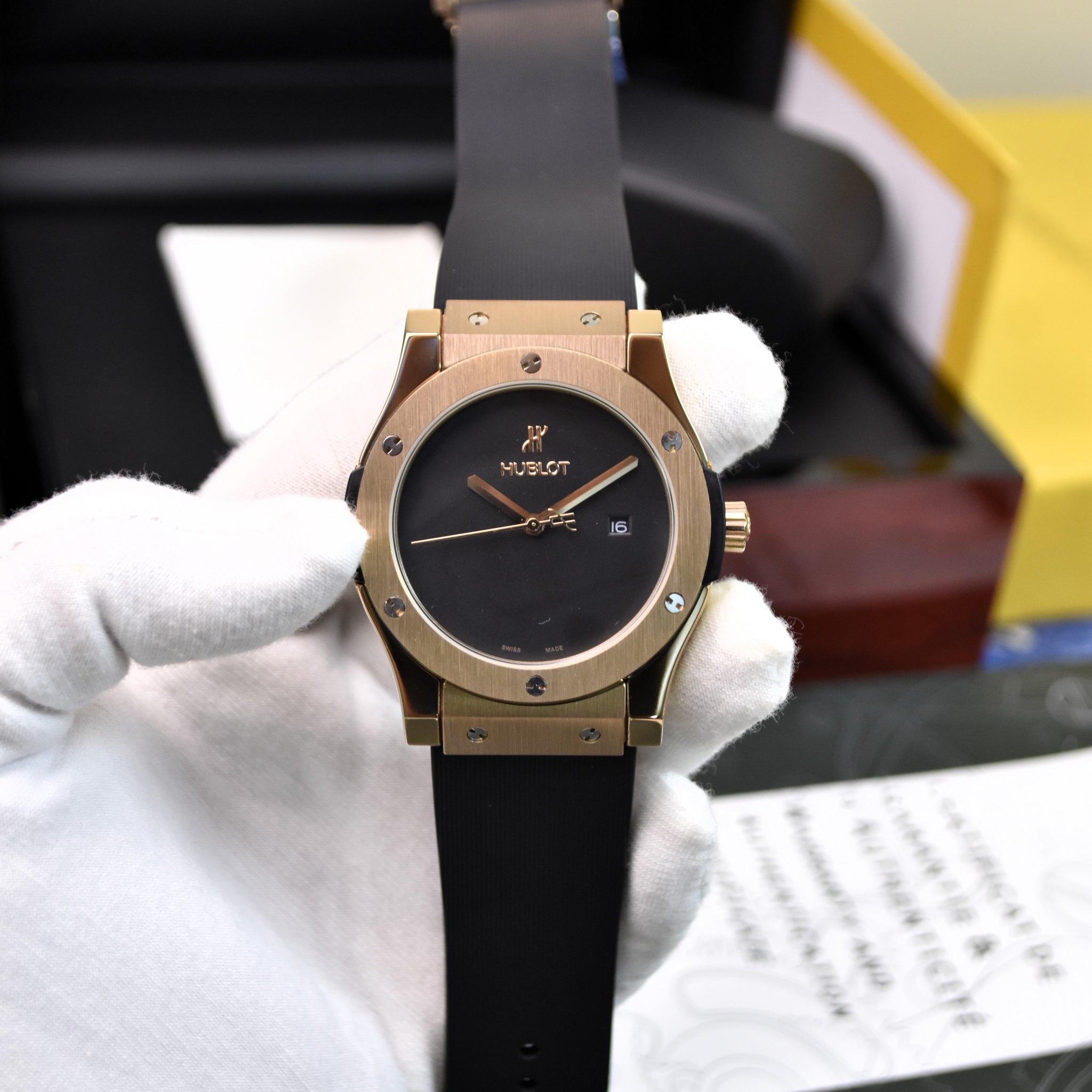 CF AUTO PVC ROSE BLACK DIAL