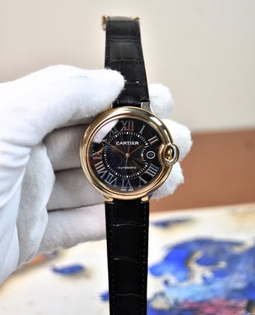 Balloon Auto Strap Rose Black Dial