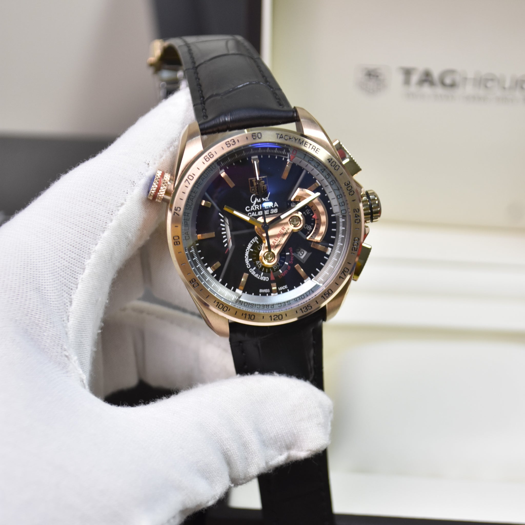 CALIBER 36 QUARTZ STRAP ROSE BLACK DAIL