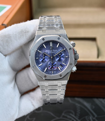 ROYAL OAK CHRONOGRAPH SILVER BLUE DAIL