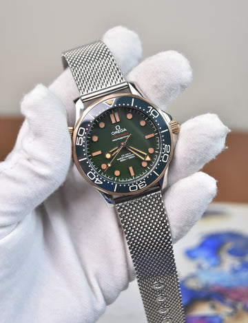 Auto Seamaster Cheffer Chain Silver Rose Green Dial