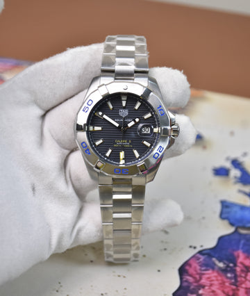 AQUARACER CALIBER 5 AUTO CHAIN SILVER BLUE DAIL