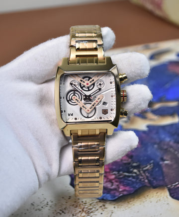 MONACO V4 CHRONO ROSE WHITE DAIL