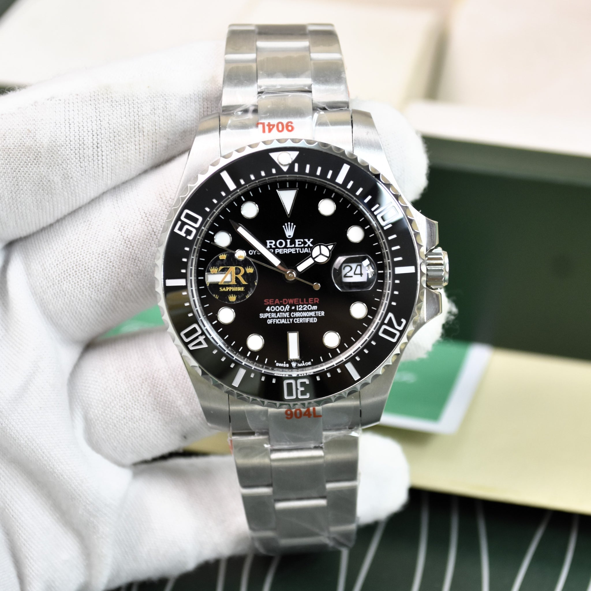 SEA DWELLER AUTO OYSTER SILVER BLACK DAIL