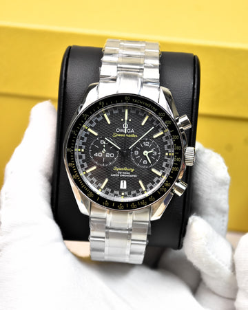 Speedmaster Chrono Quartz Silver Black Dial