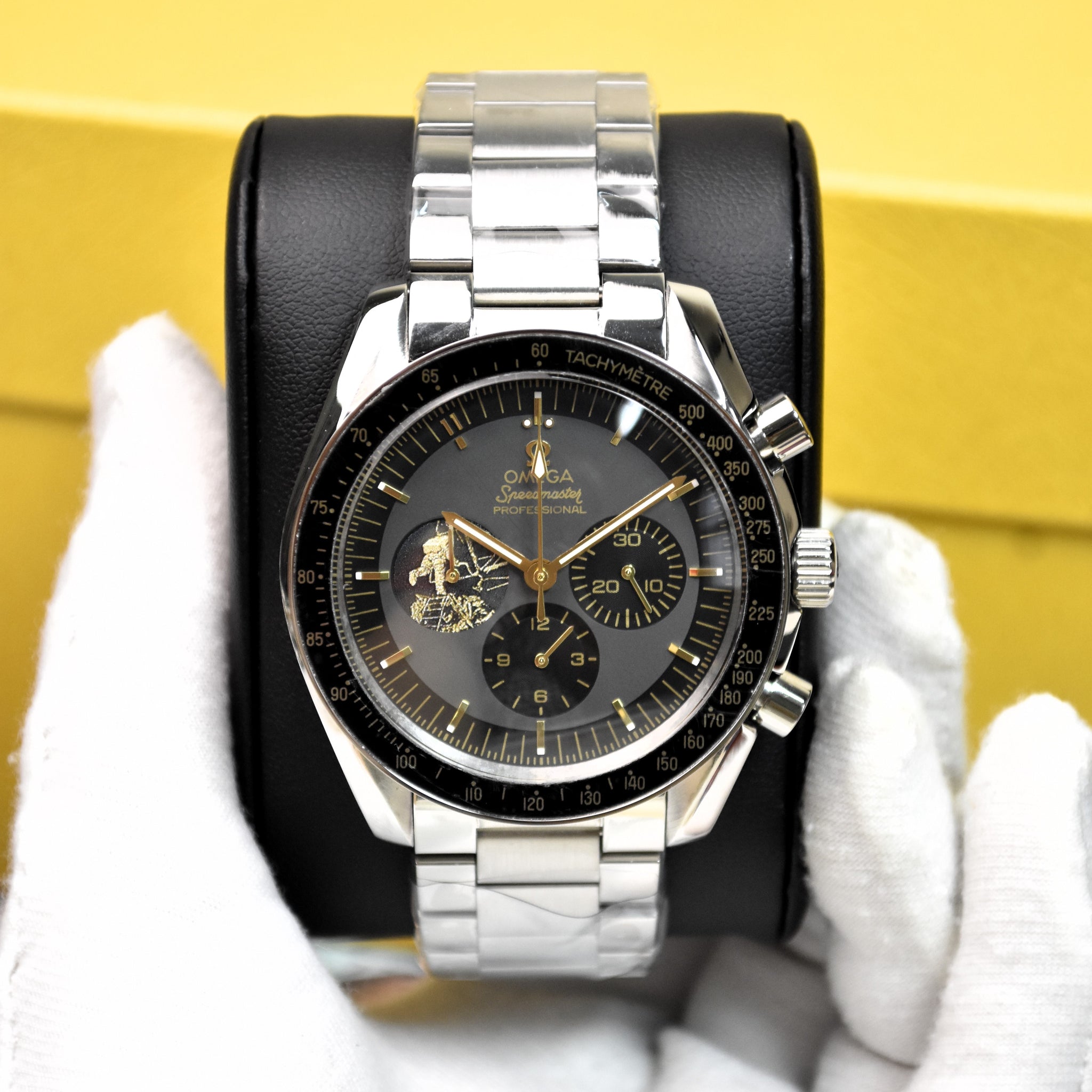 Speedmaster Chrono Quartz Silver Black Grey Dial