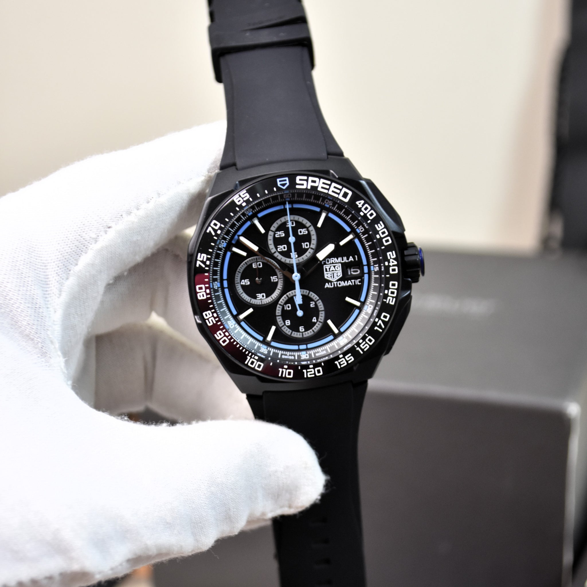 Formula 1 New Chrono PVC Titanium Black Blue