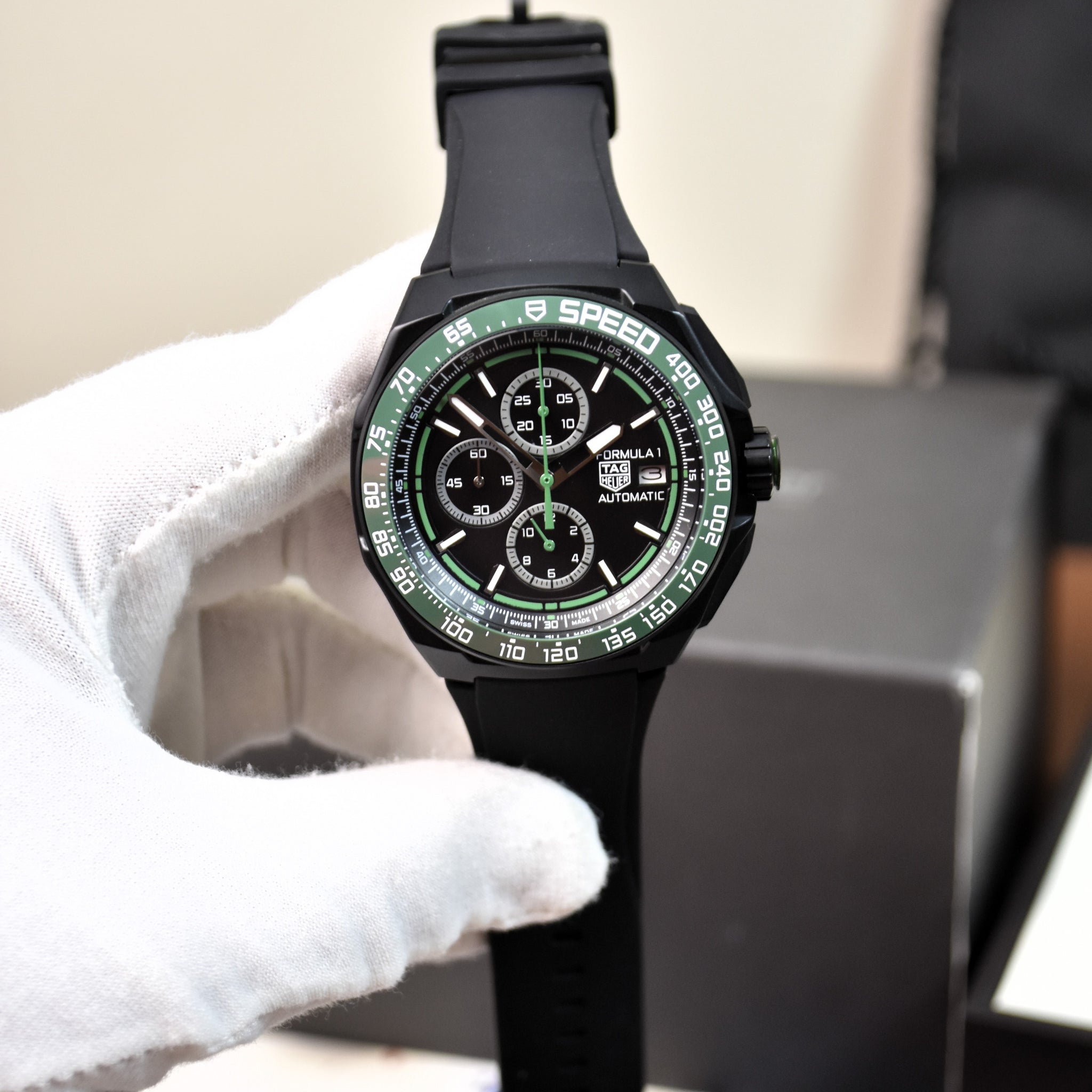 Formula 1 New Chrono PVC Titanium Black Green