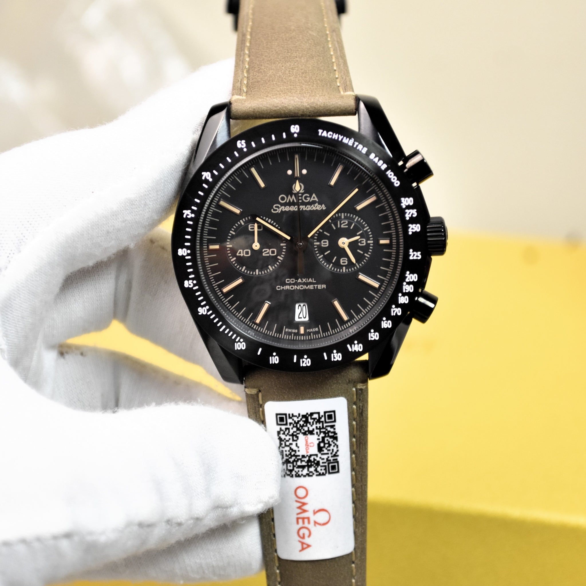 Speedmaster Chrono Quartz Camel Strap All Black
