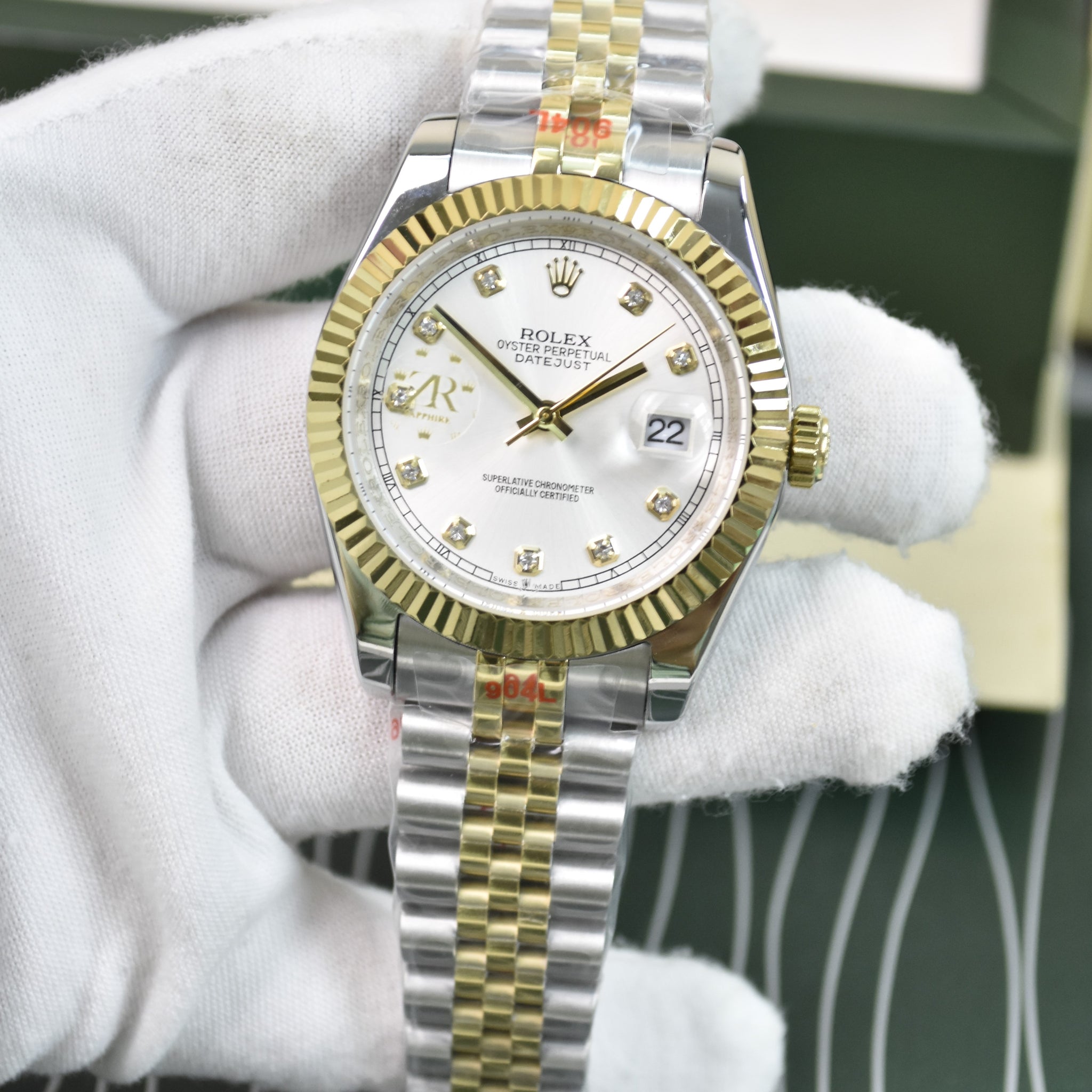 DATEJUST AUTO JUBLIE TWOTONE GOLD WHITE