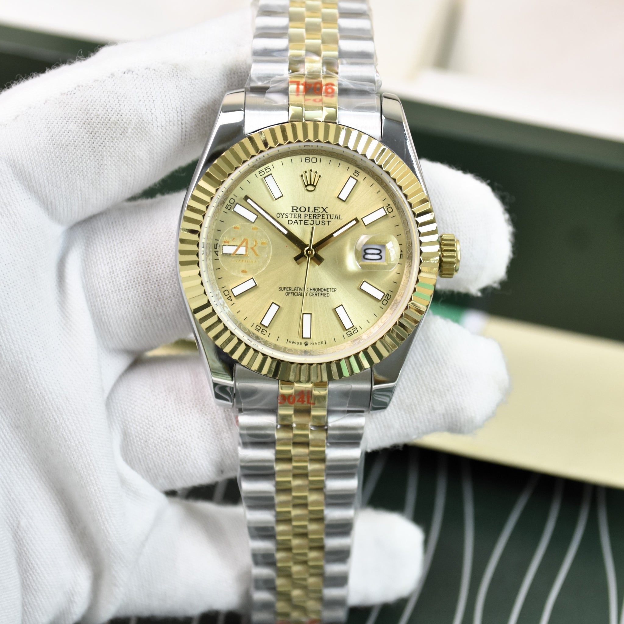 DATEJUST AUTO JUBLIE TWOTONE GOLD YELLOW DAIL