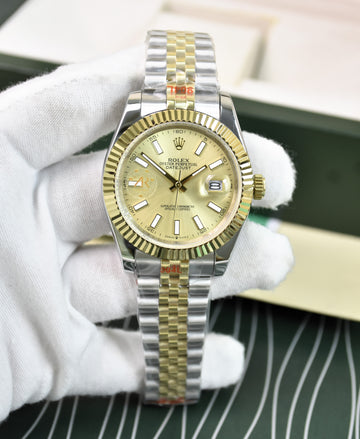 DATEJUST AUTO JUBLIE TWOTONE GOLD YELLOW DAIL