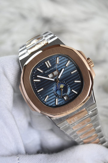 NAUTILUS CALENDER AUTO TWOTONE BLUE (ZP)