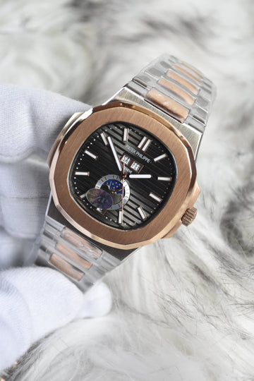 NAUTILUS CALENDER AUTO TWOTONE GREY (ZP)