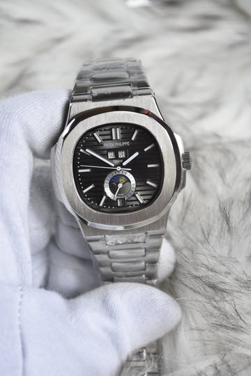 NAUTILUS CALENDER AUTO SILVER GREY (ZP)