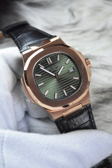 PP NAUTILUS AUTO STRAP ROSE OLIVE GREEN (ZP)