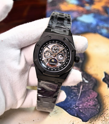 ROYAL OAK AUTO CALENDER PREPETUEL ALL BLACK
