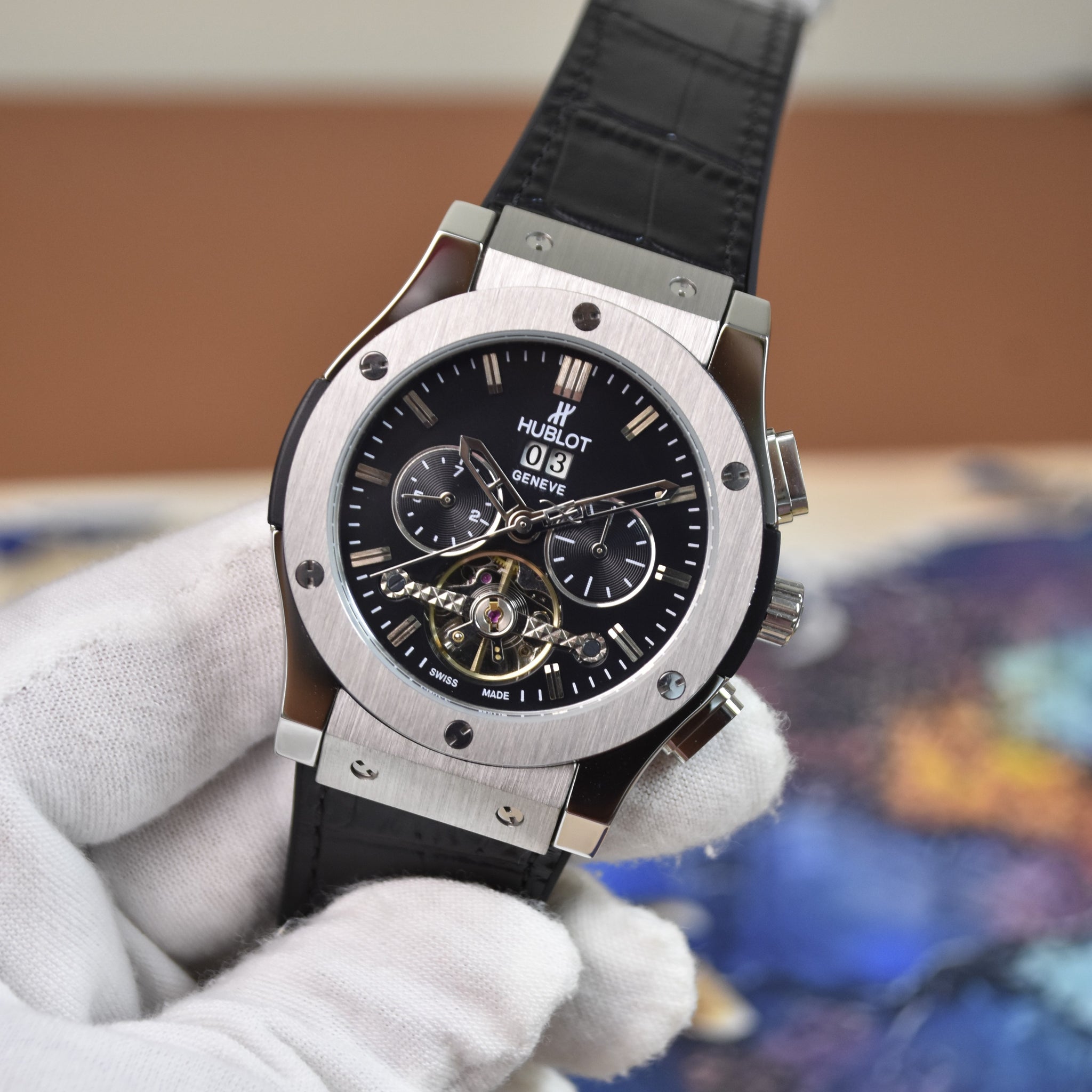 CF PENDULUM CHRONO SILVER BLACK DIAL