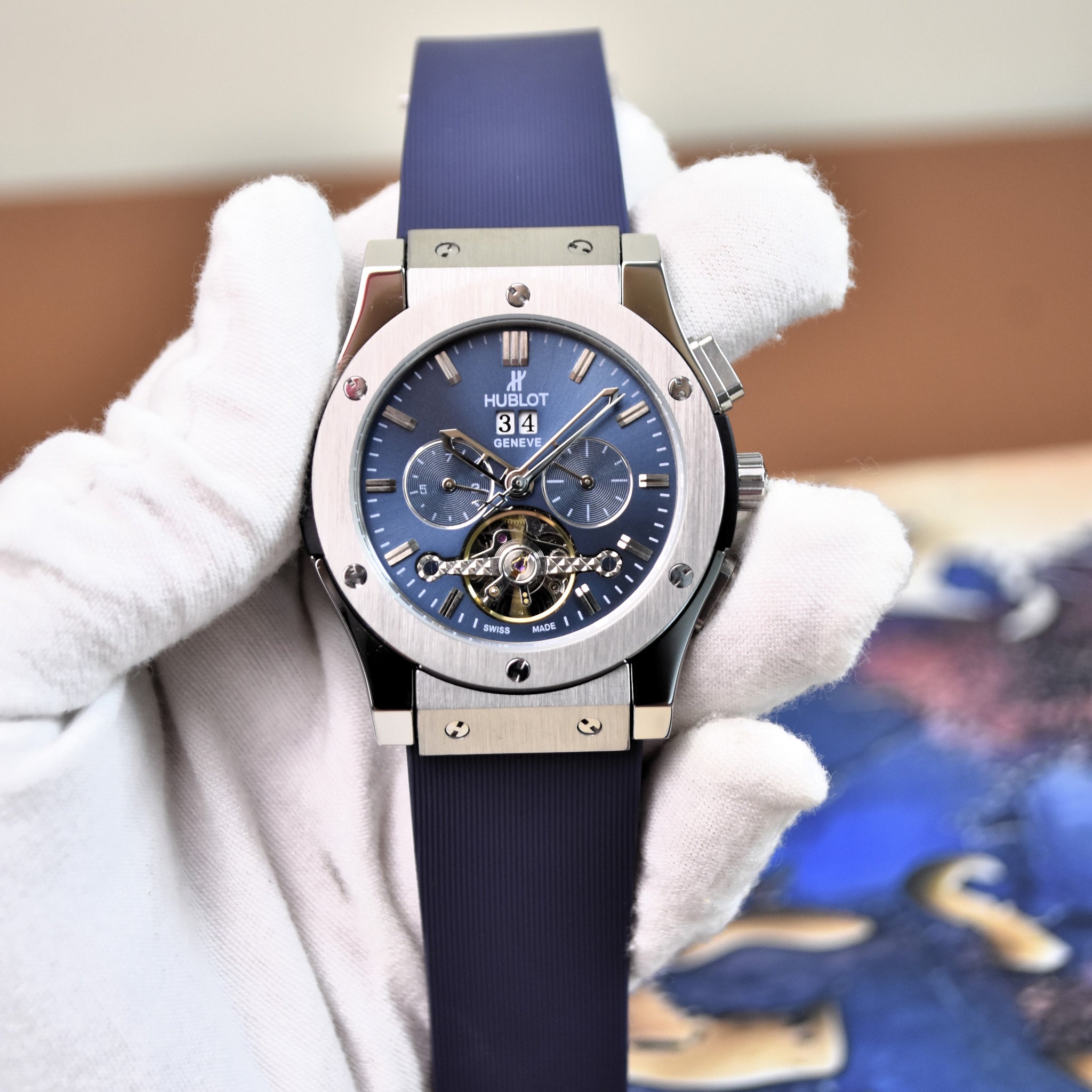 CF PENDULUM CHRONO SILVER BLUE DIAL