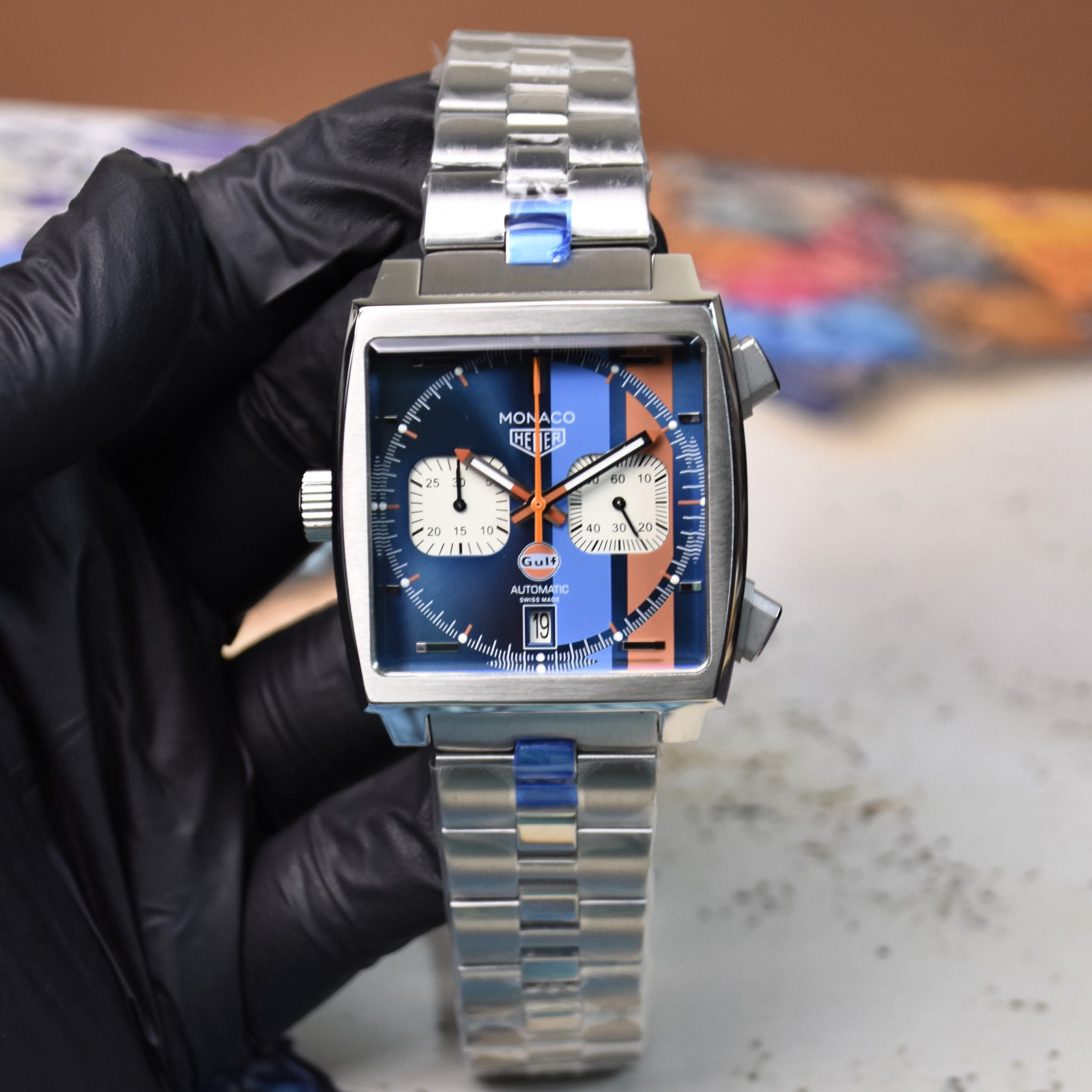MONACO CHRONOGRAPH BLUE GULF DAIL