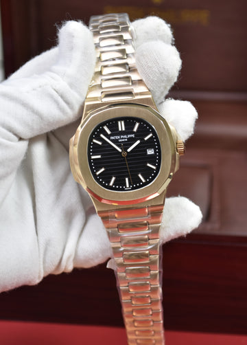 PP NAUTILUS AUTO CHAIN ROSE BLACK (ZP)